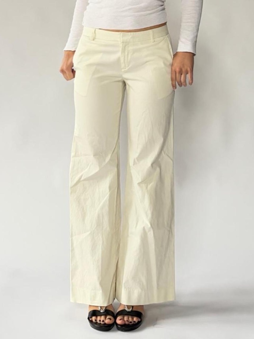 Low Rise Trousers Wide Leg Size 6 Gap